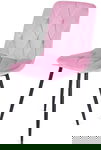 Krzesło tapicerowane BORGO VELVET PINK
